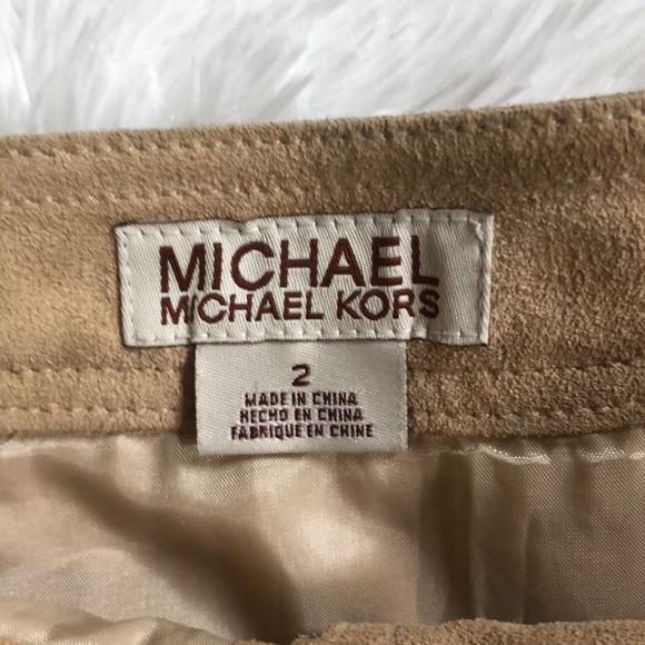 Michael Kors Vintage 2004 Leather Suede Skirt 🔥 - Picture 5 of 9